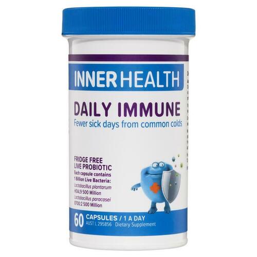 Inner Health Daily Immune 60 Capsules Support Immunity Reduce Common Cold
