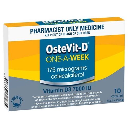 OsteVit-D One-A-Week 7000IU Vitamin D3 ?C 10 Capsules (S3)