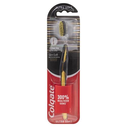 Colgate Slim Soft Advanced Charcoal with Charcoal infused Toothbrush