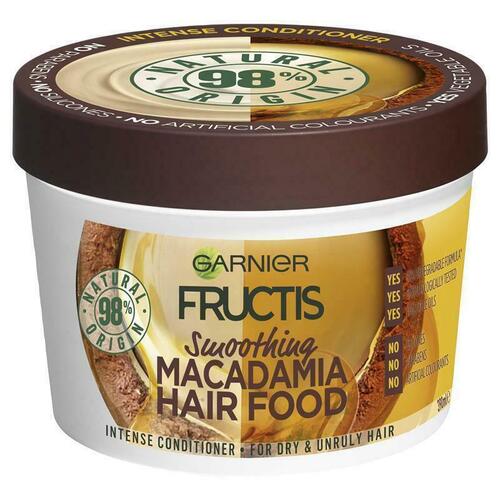 Garnier Fructis Hair Food Smoothing Macadamia 390ml for Dry & Unruly Hair