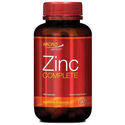 Microgenics Zinc Complete 120 Capsules Support Healthy Immune System