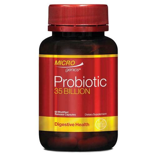 Microgenics Probiotic 35 Billion 60 Capsules Support Healthy Gastrointestinal