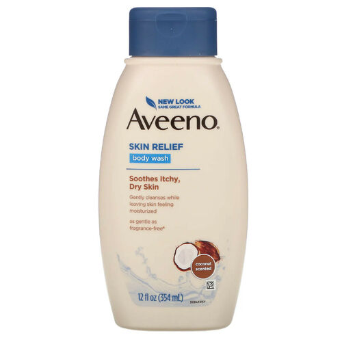 Aveeno Active Naturals Skin Relief Gentle Scent Body Wash Coconut 354mL