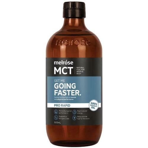 Melrose MCT Oil Pro Rapid 500ml Liquid 100% Coconut Oil Support Ketogenic Diet