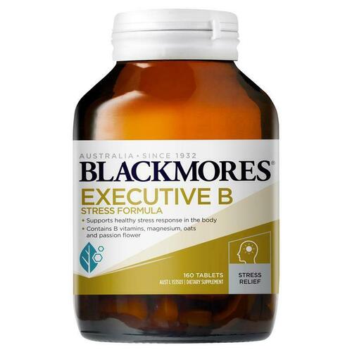 Blackmores Executive B 160 Tabs Support Energy Production Reduce Stress Symptom