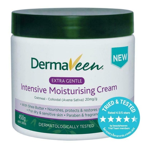 DermaVeen Extra Gentle Intensive Moisturising Cream 450g Relieve Skin Irritation