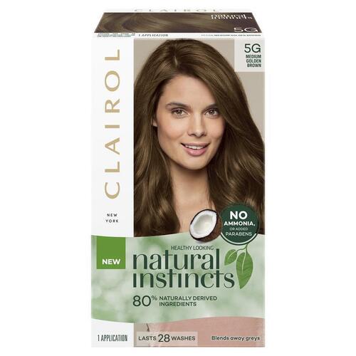 Natural Instincts 5G Pecan, Medium Golden Brown Semi Permanent Hair Colour