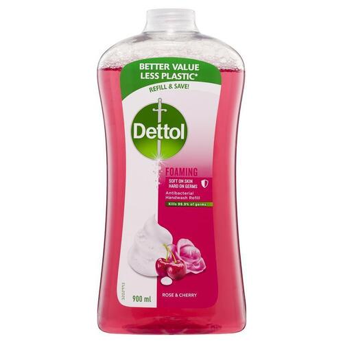 Dettol Foam Hand Wash Refill Rose and Cherry 900 ml