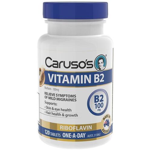 Carusos Vitamin B2 100mg 120 Tablets