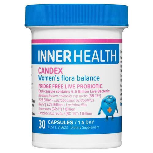 Inner Health Candex 30 Capsules Maintain Urinary Tract Vaginal Health