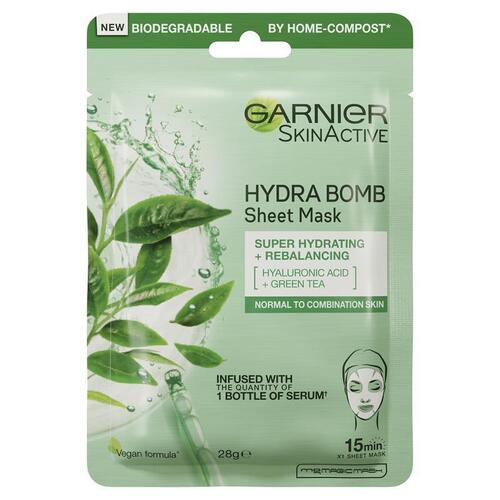 Garnier Hydra Bomb Hyaluronic Acid + Green Tea Sheet Mask