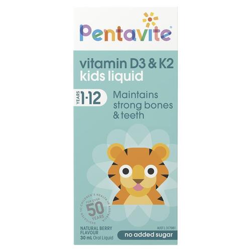 Pentavite Vitamin D3 & K2 Kids Liquid 30ml
