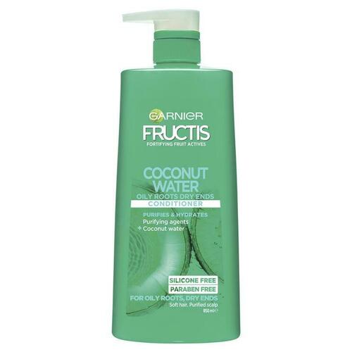 Garnier Fructis Coconut Water Conditioner 850ml For Oily Roots and Dry Ends