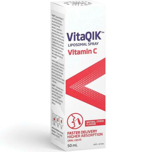 Blooms VitaQIK Vitamin C 50ml Oral Spray Antioxidant Support Immune System