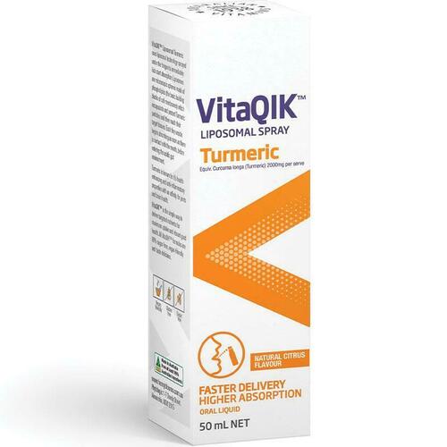 Blooms VitaQIK Turmeric 50ml Oral Spray Anti inflammatory Support Joint Function