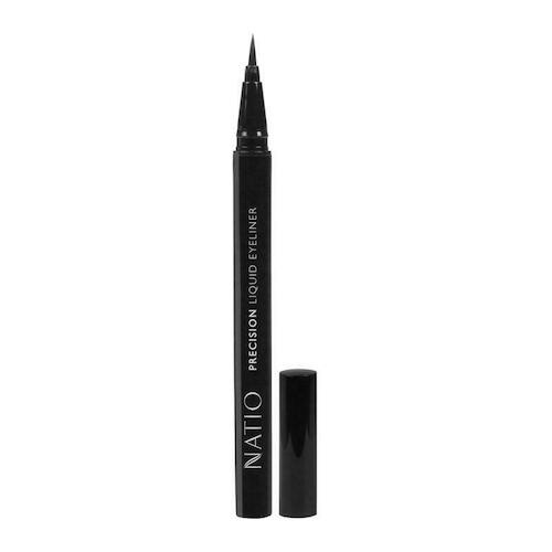 Natio Precision Liquid Eyeliner Black Super Fine Tip Long Lasting Smudge Proof