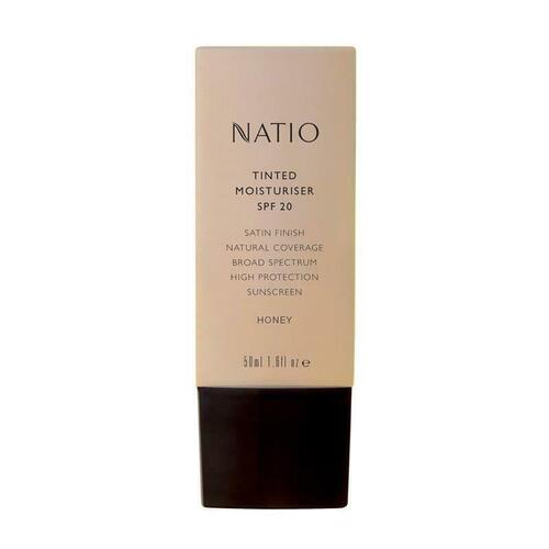 Natio Tinted Moisturiser SPF 20 Honey Lightweight Hydrating Glowing Complexion