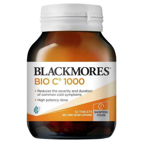 Blackmores Bio C 1000mg 62 Tablets Support Healthy Immune System Function
