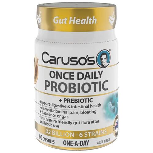 Carusos Probiotic Once Daily 60 Capsules