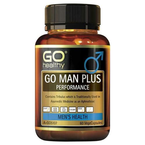 GO Healthy GO Man Plus Performance 60 Vege Capsules Support General Wellbeing