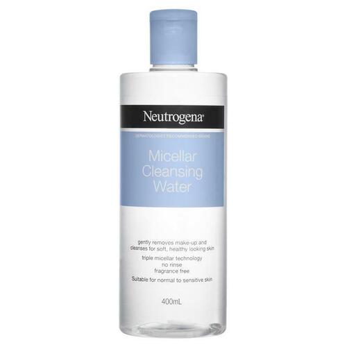 Neutrogena Micellar Cleansing Water 400ml Gently Removes Make-Up