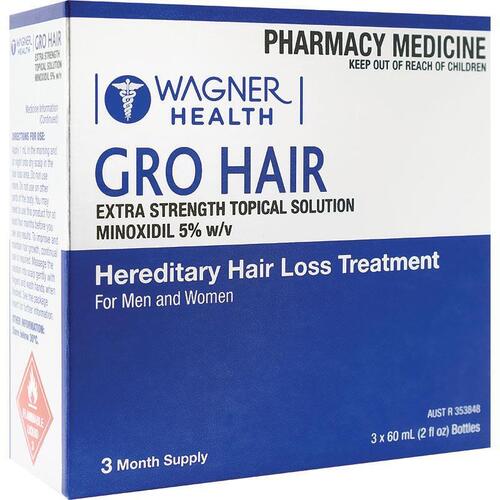 Wagner Gro Hair Extra Strength (3 x 60mL) 180mL