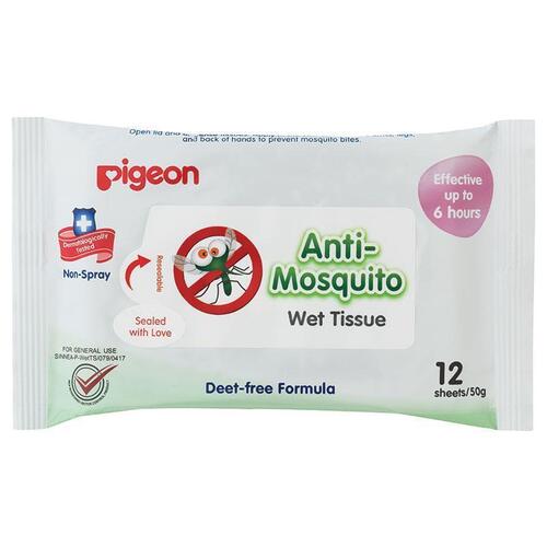 Pigeon Anti Mosquito Wipes 12 Pack