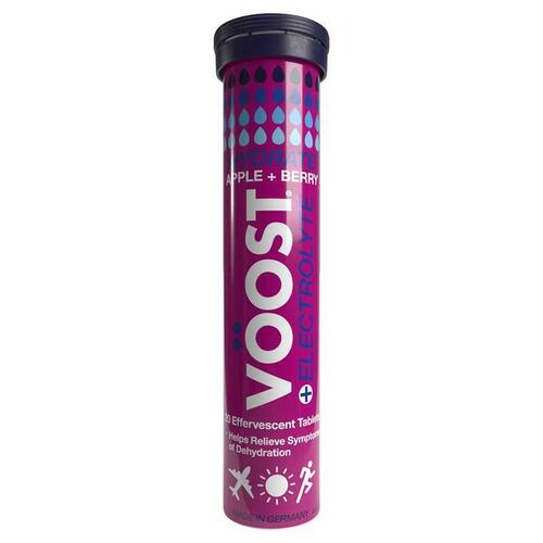 Voost Hydrate Apple + Berry Effervescent Tablets 20 Pack Relieve Dehydration