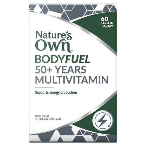 Nature's Own Bodyfuel 50+ Multivitamin - Multi Vitamin for Energy 60 Tablets