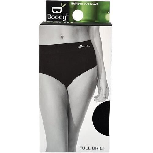 Boody Full Briefs Black Extra Large