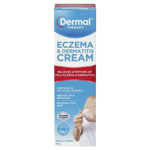 Dermal Therapy Eczema & Dermatitis Cream 60g Reduce Skin Irritation
