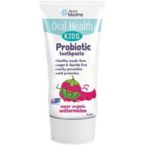 Henry Blooms Probiotic Toothpaste Watermelon Kids 50g