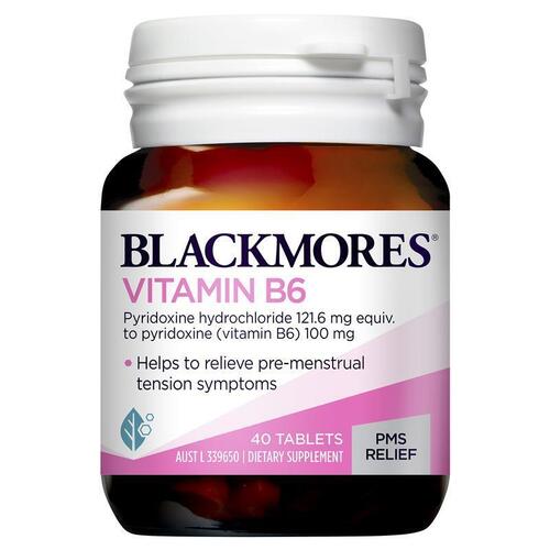 Blackmores Vitamin B6 100mg Women's Health 40 Tablets