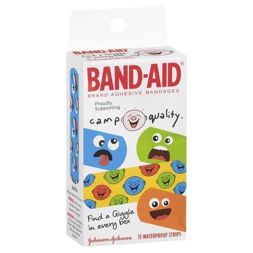 Band-Aid Character Strips Camp Quality 15 Pack