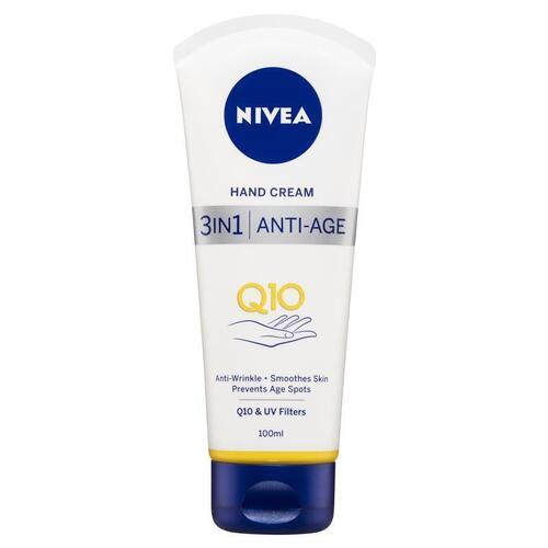 NIVEA Q10 3-in-1 Anti-age Hand Cream with UV Filters 100ml