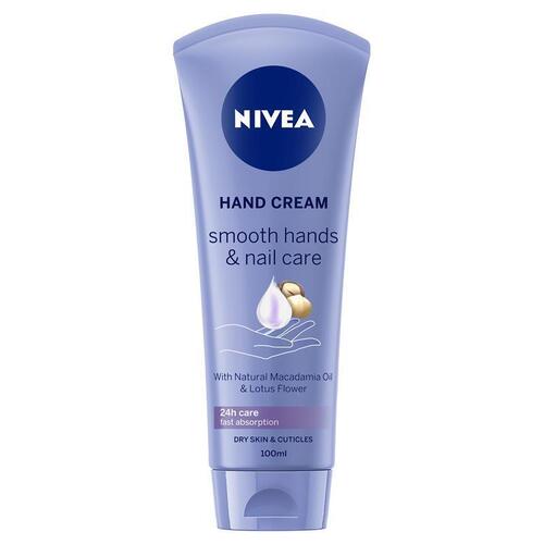 NIVEA Smooth Hand Cream & Nail Care 100ml