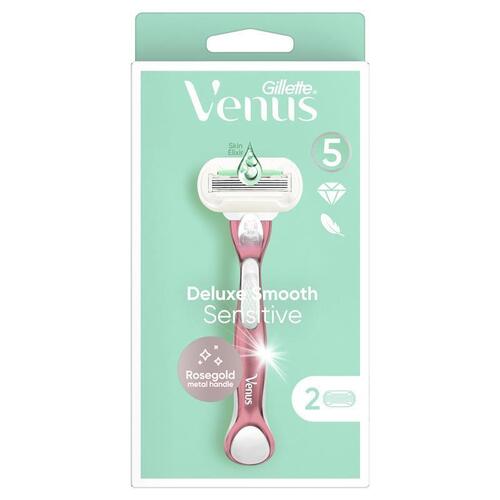 Gillette Venus Deluxe Smooth Sensitive Rose Gold + 2 Blade Refills