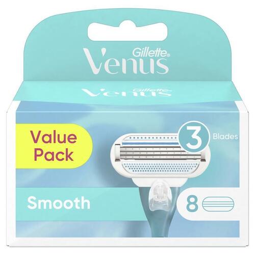 Gillette Venus Smooth Value Pack Razor Blade Refills 8 Pack