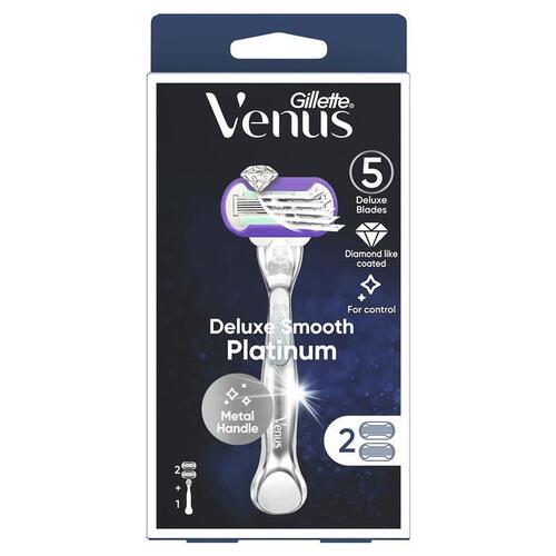 Gillette Venus Deluxe Smooth Platinum + 2 Blade Refills