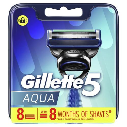 Gillette 5 Aqua Razor Blades 8 Pack
