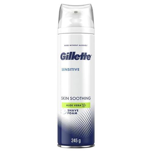 Gillette Sensitive Skin Soothing Shave Foam 245g