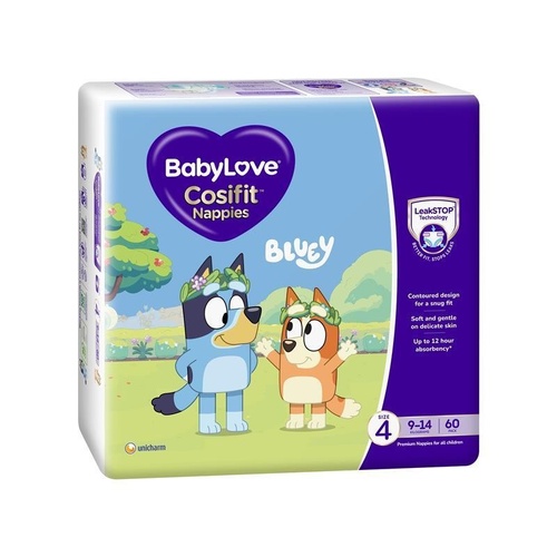BabyLove Cosifit Nappies Size 4 (9-14kg) 60 Pack