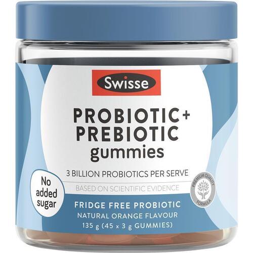 Swisse Adults Probiotic & Prebiotic 45 Gummies