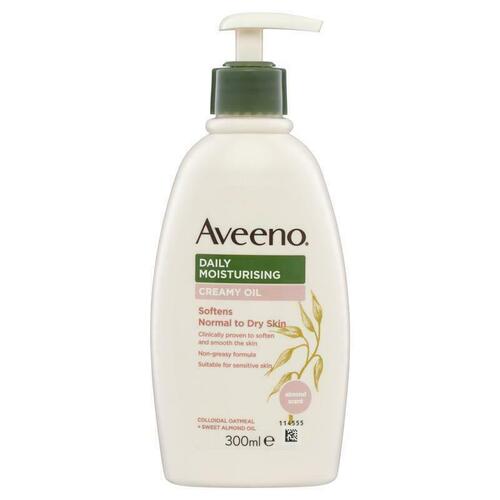 Aveeno Daily Moisturising Creamy Oil Lotion 300ml Soften Normal and Dry Skin