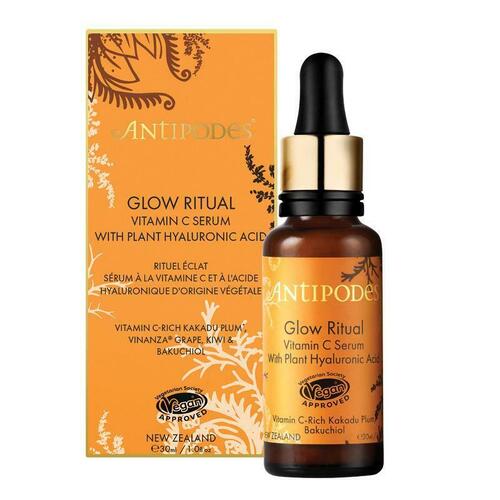 Antipodes Glow Ritual Vitamin C Serum With Hyalurolic Acid 30ml Brighten Skin