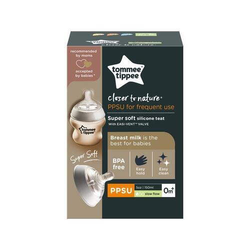Tommee Tippee Closer to Nature PPSU Baby Bottle, 150ml, Pack of 1