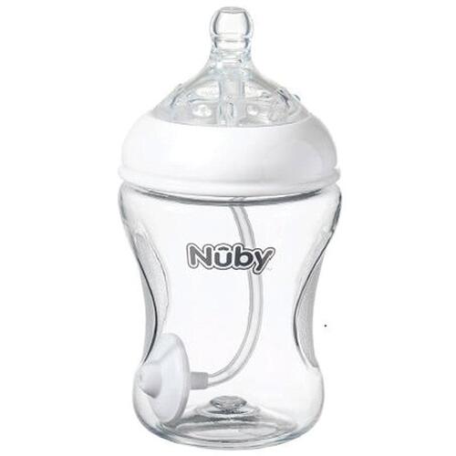 Nuby Tritan Bottle With 360 Weighted Straw 270ml