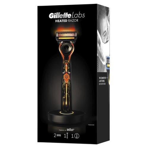Free Shipping Gillette Labs Heated Razor 1 Handle + 2 Cartridges Online Only