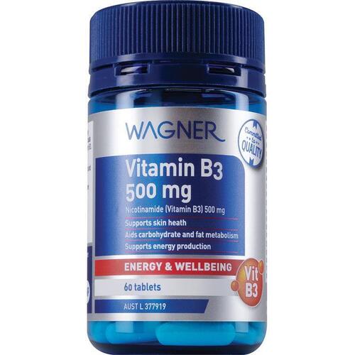 Wagner Vitamin B3 500mg 60 Tablets