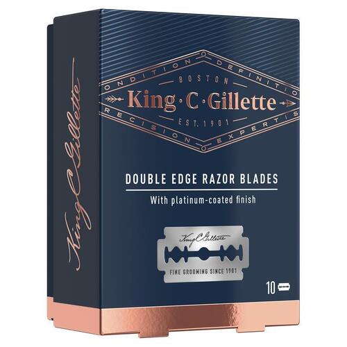 King C Gillette Double Edge Safety Razor Blades 10 Pack